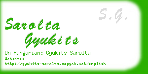 sarolta gyukits business card